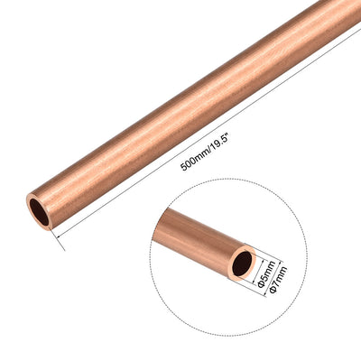 Harfington Uxcell Copper Round Tube Piping