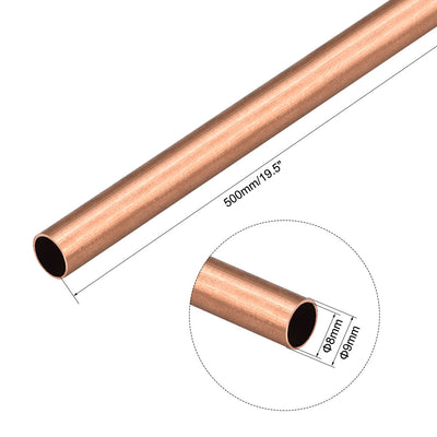 Harfington Uxcell Copper Round Tube Piping