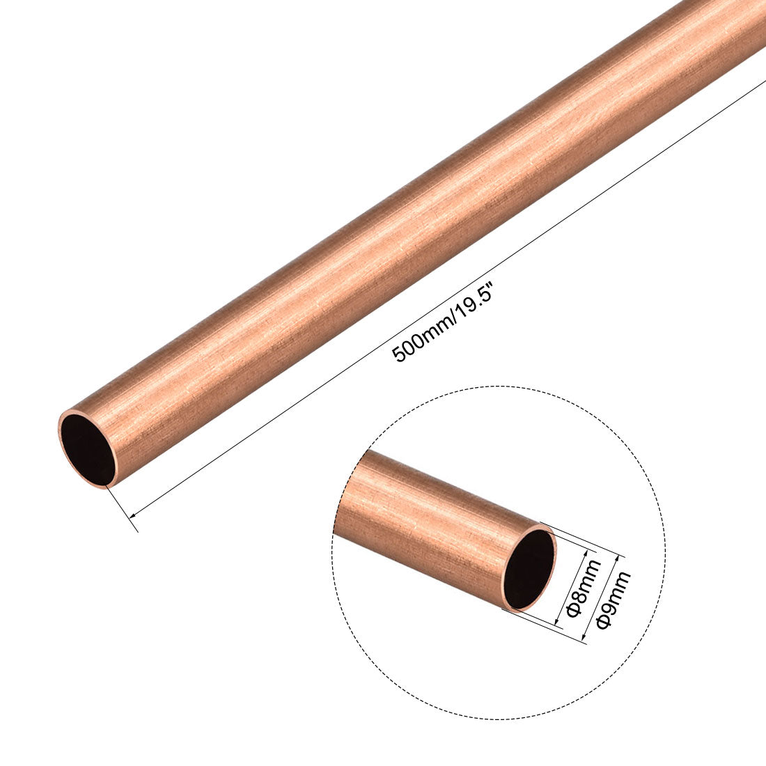 uxcell Uxcell Copper Round Tube Pipe