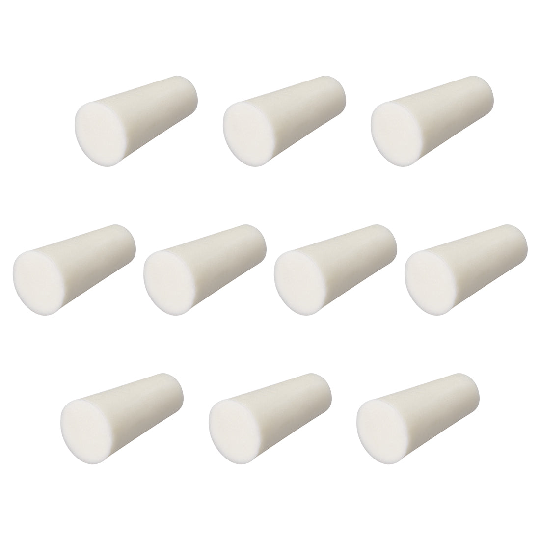 uxcell Uxcell 9-14mm Beige Drilled Silicone Stopper Plugs for Flask Test Tube Stopper 10pcs