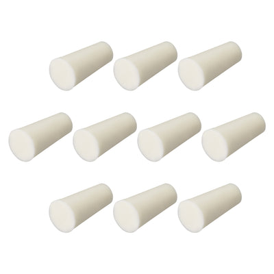 Harfington Uxcell 8-12mm Beige Drilled Silicone Stopper Plugs for Flask Test Tube Stopper 10pcs