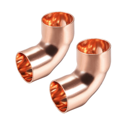 uxcell Uxcell 19mm ID 1mm Wall Thickness 90 Degree Elbow Pipe Fitting 2pcs