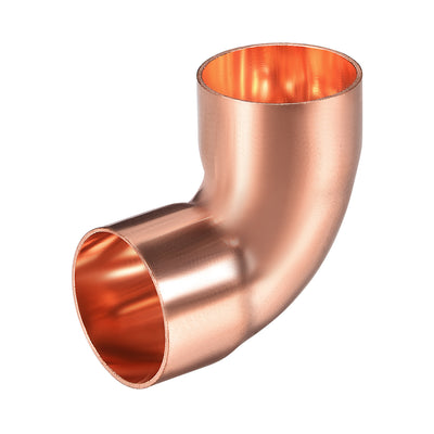 Harfington Uxcell 25.4mm ID 90 Degree Copper Elbow Pipe Fitting Connector