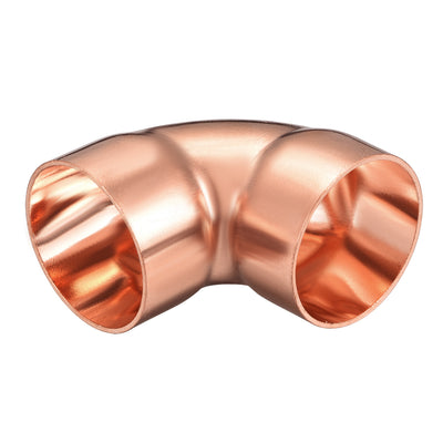 Harfington Uxcell 38mm ID 90 Degree Copper Elbow Pipe Fitting Connector