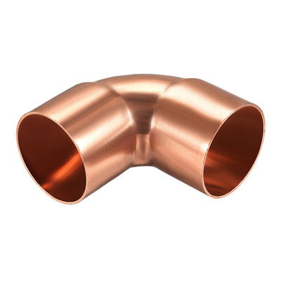 Harfington Uxcell 41.28mm ID 90 Degree Copper Elbow Pipe Fitting Connector