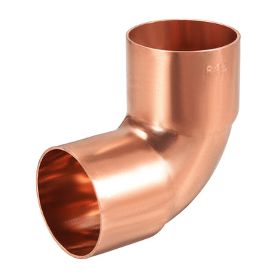 Harfington Uxcell 41.28mm ID 90 Degree Copper Elbow Pipe Fitting Connector