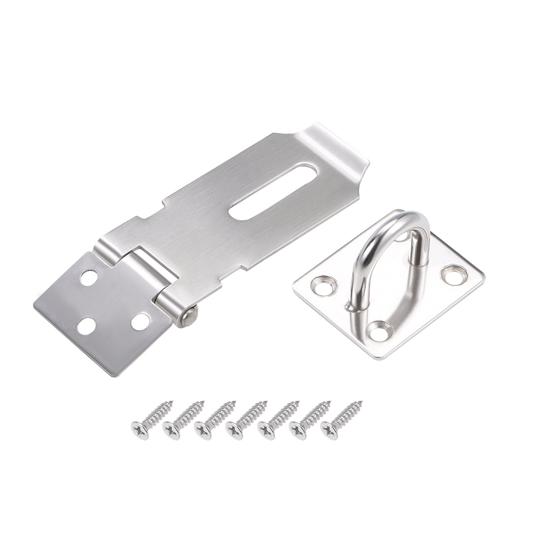 uxcell Uxcell Padlock Hasp Door Clasp Hasp Latch Security Safety Bolt Lock Latches 201 Stainless Steel