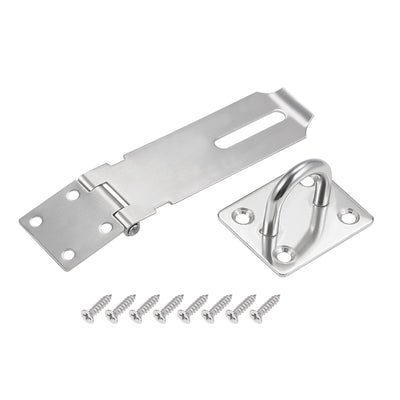Harfington Uxcell Padlock Hasp Door Clasp Latch Security Safety Bolt Lock Latches Stainless Steel
