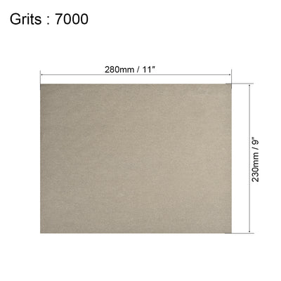Harfington Uxcell 3pcs 10000 Grits Wet Dry Waterproof Sandpaper 9" x 11" Abrasive Paper Sheets