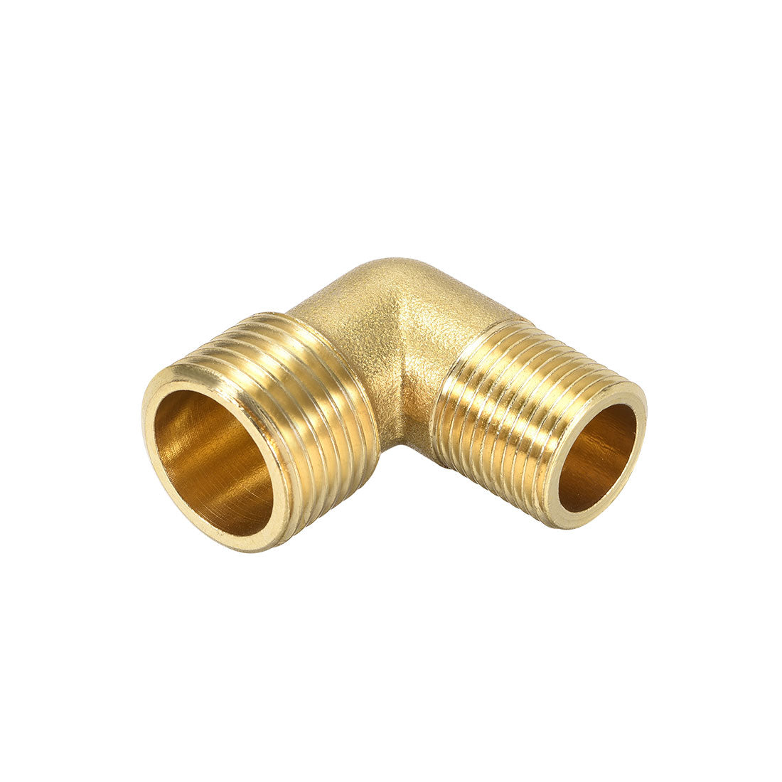 uxcell Uxcell Brass Pipe Fitting 90 Degree Elbow G3/8 Male x G1/2 Male