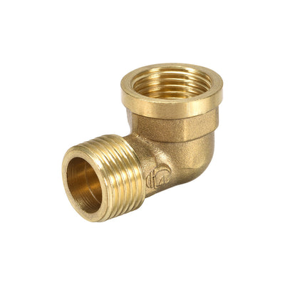 Harfington Uxcell Brass Pipe Fitting 90 Degree Street Elbow G1/2 Male x G1/2 Female