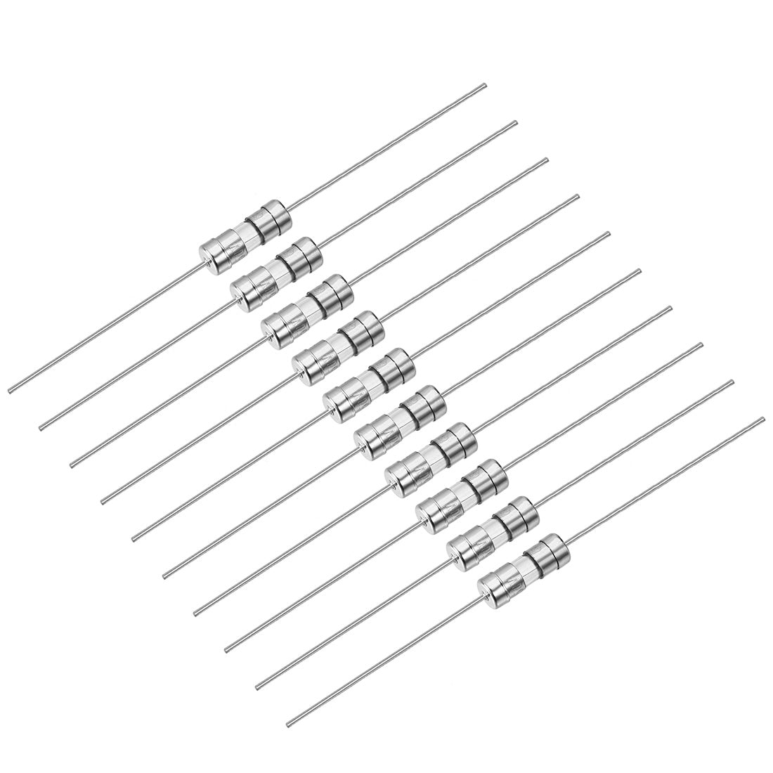 uxcell Uxcell Fast Acting Blow Fuse Axial Lead Glass Fuses 3.6mm x 10mm 250V F0.5A 100Pcs