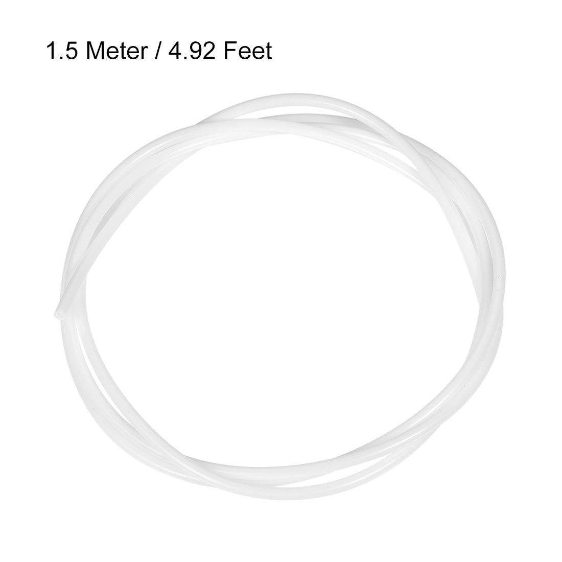 Uxcell Uxcell PTFE Tube 4.9Ft - ID 2mm x OD 4mm Fit 1.75 Filament for 3D Printer White