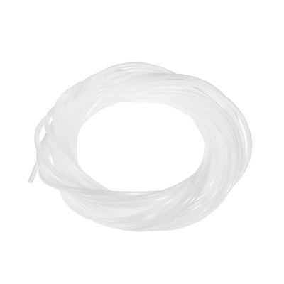 Harfington Uxcell PTFE Tube 26Ft - ID 2mm x OD 3mm Fit 1.75 Filament for 3D Printer White