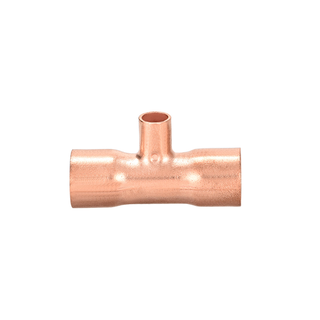 uxcell Uxcell 1/2-inch x 1/4-inch x 1/2-inch Copper Reducing Tee Copper Pressure Pipe Fitting Conector  for Plumbing Supply and Refrigeration 2pcs