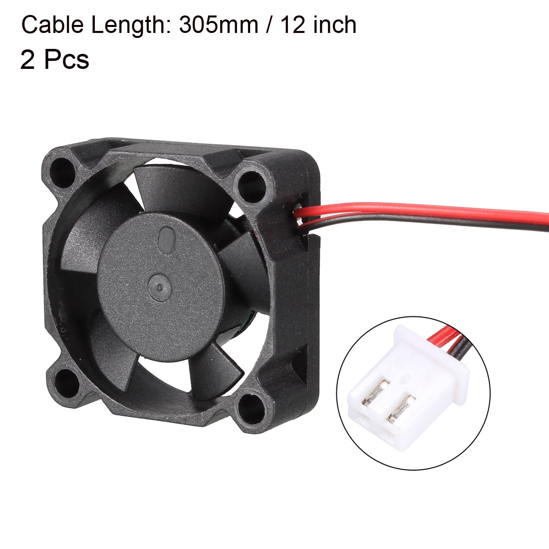 uxcell Uxcell 30mmx30mmx10mm Cooling Fan DC 24V for 3D Printer Extruder 2pcs