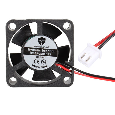 uxcell Uxcell 30mmx30mmx10mm Cooling Fan DC 24V for 3D Printer Extruder 2pcs