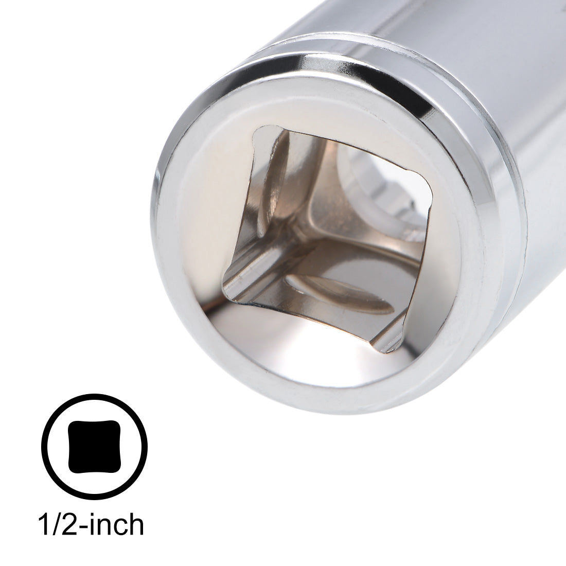 uxcell Uxcell 1/2-inch Drive E10 Universal Spline Socket Shallow 12 Point Cr-V Steel