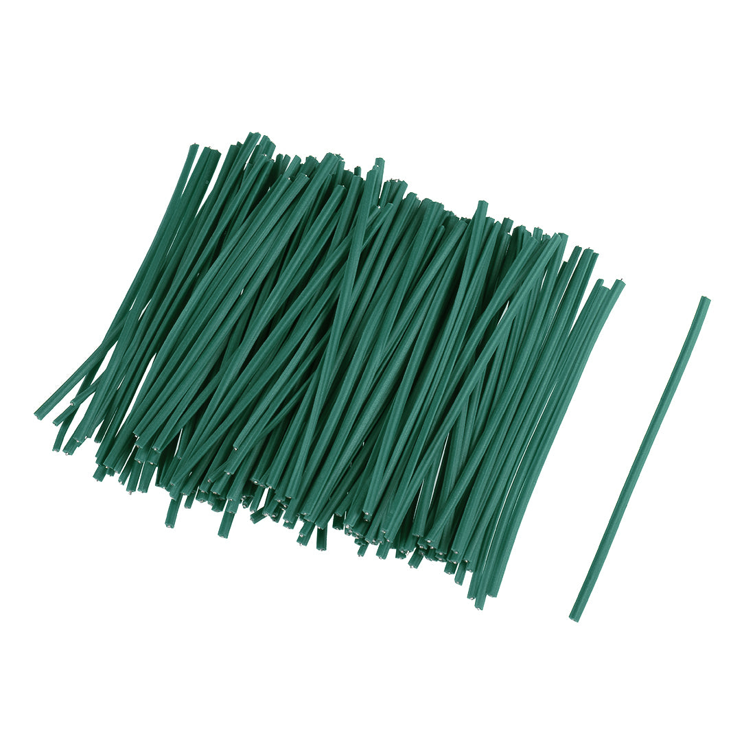 uxcell Uxcell 3 Inches Plastic Twist Ties Reusable Cable Cord Wire Ties Green 500pcs