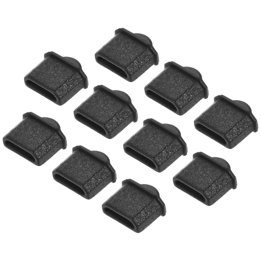 uxcell Uxcell Silicone Micro  Male Port Anti-Dust Stopper Cap Cover Black 10pcs