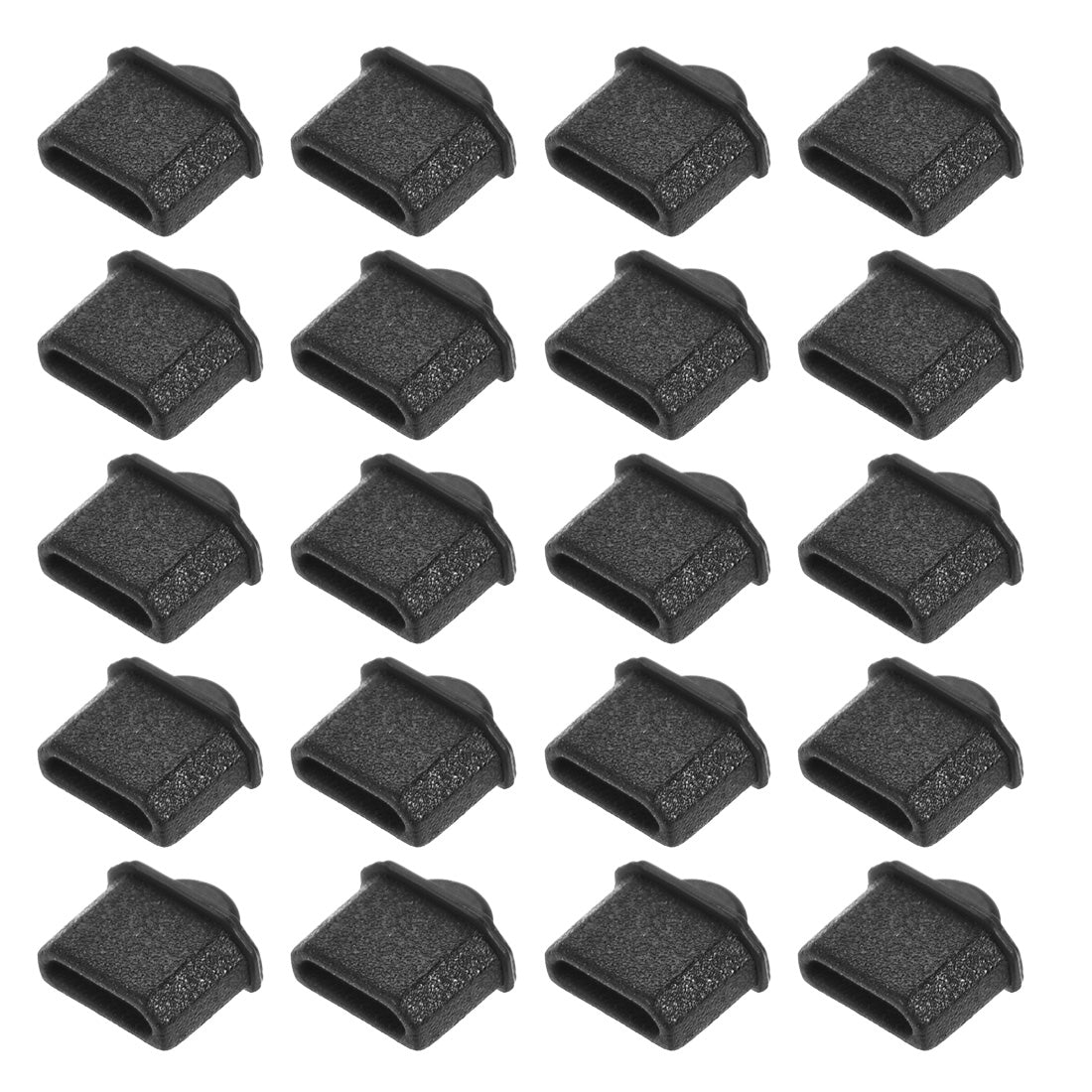 uxcell Uxcell Silicone Micro  Anti-Dust Stopper Cap Cover for Female Port Black 20pcs