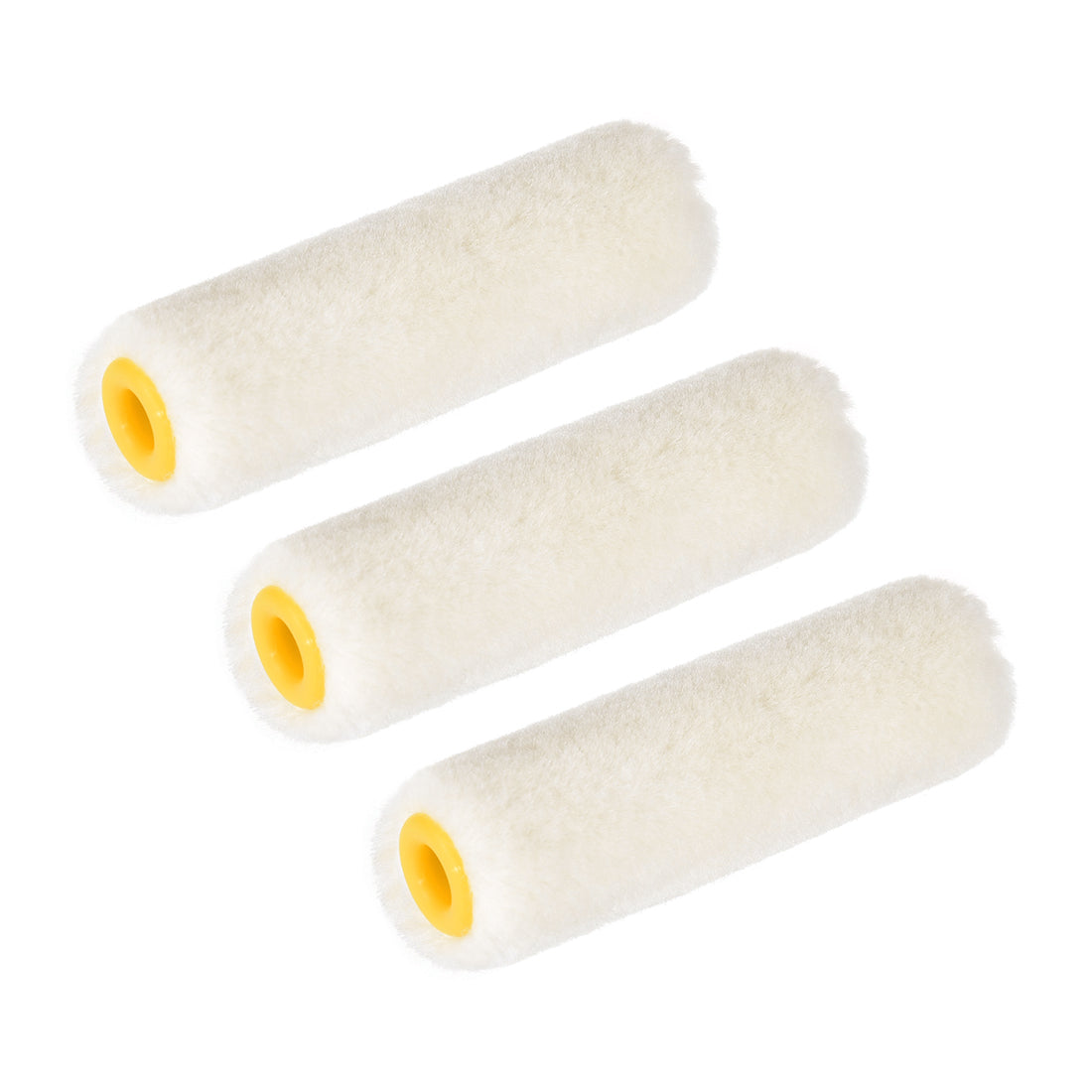 uxcell Uxcell Paint Roller Cover 3 Inch 75mm Mini Wool Brush for Household Wall Painting Treatment 3pcs
