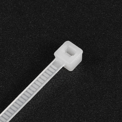Harfington Uxcell Cable Zip Ties 150mmx2.5mm Self-Locking Nylon Tie Wraps White 200pcs