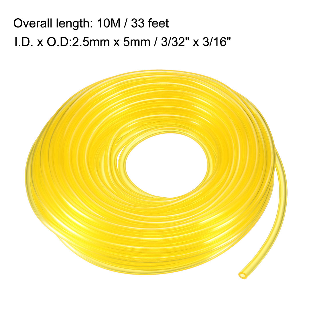 Uxcell Petrol Fuel Line Hose PVC Soft Pipeline for Common 2Cycle Small ...
