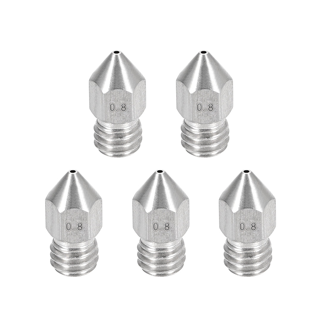 uxcell Uxcell 3D Printer Nozzle,Stainless Steel Nozzle,Extruder Print Head for Filament 3D Printer