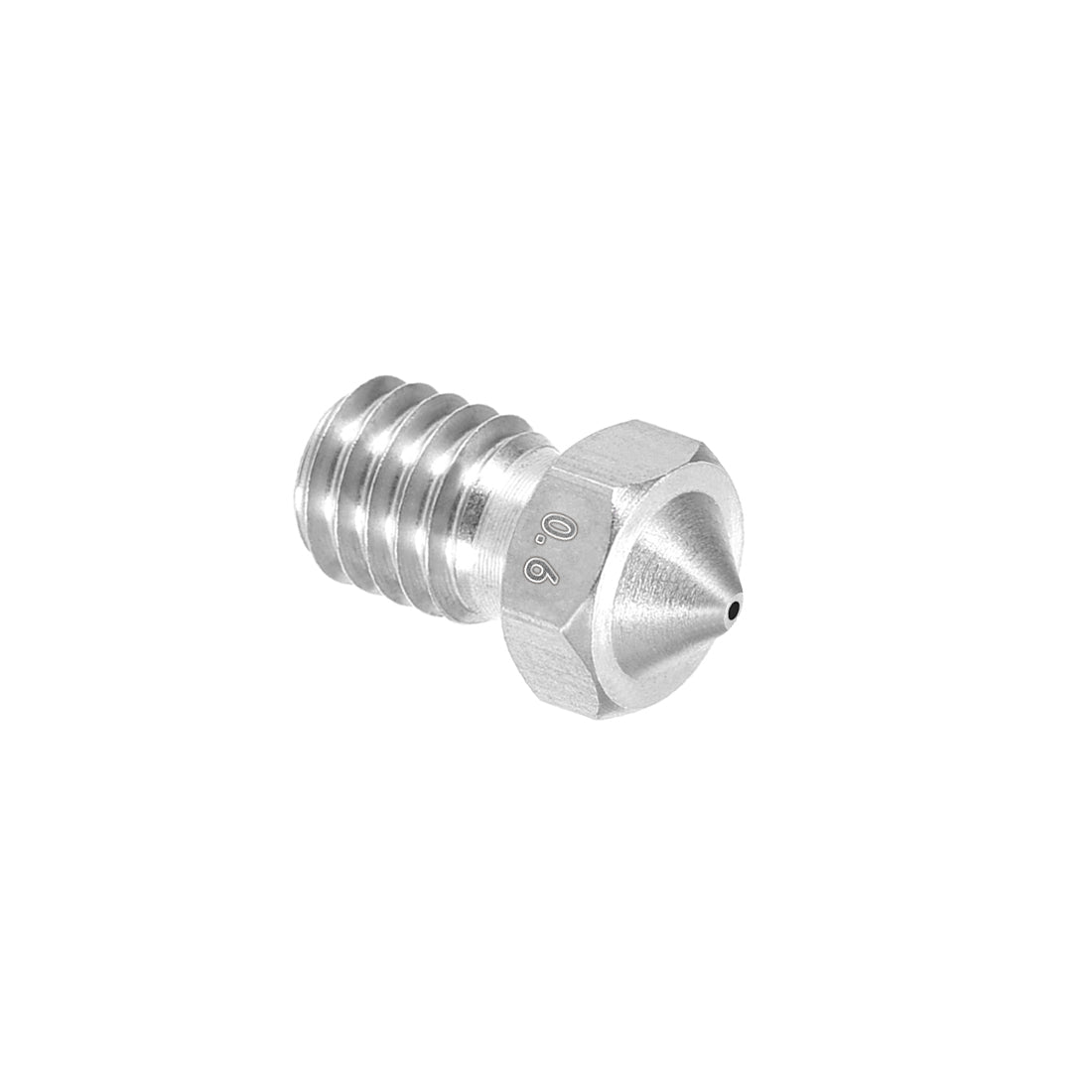 uxcell Uxcell 0.6mm 3D Printer Nozzle, Fit for V6, for 1.75mm Filament Stainless Steel 1pcs