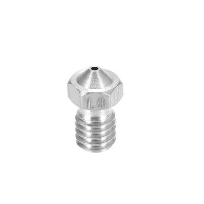 Harfington Uxcell 1mm 3D Printer Nozzle Replacement Kits, Fit for Filament Stainless Steel 1pcs