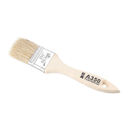 Harfington Uxcell 1.5 Inch Chip Paint Brush Synthetic Bristle with Wooden Handle for Wall Treatment 2pcs