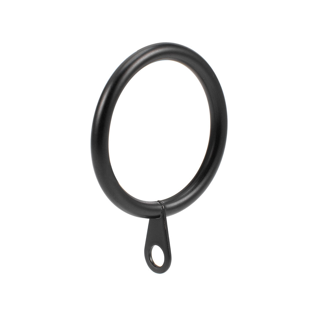 uxcell Uxcell Curtain Rings Metal 32mm Inner Dia Drapery Ring for Curtain Rods Black 7 Pcs