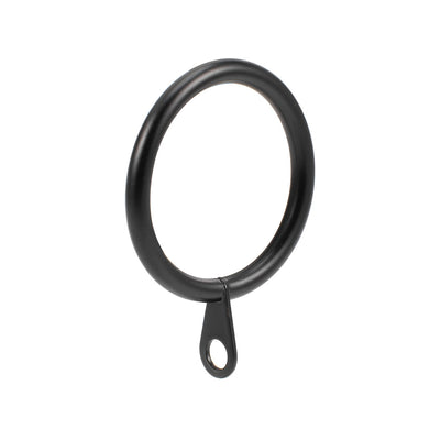 Harfington Uxcell Curtain Rings Metal 32mm Inner Dia Drapery Ring for Curtain Rods Black 28 Pcs