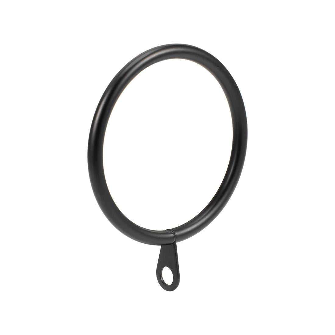 uxcell Uxcell Curtain Rings Metal 45mm Inner Dia Drapery Ring for Curtain Rods Black 28 Pcs
