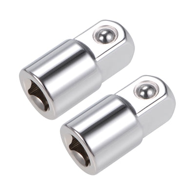 Harfington Uxcell 2 Pcs 1/4 Inch Drive (F) x 3/8 Inch (M) Socket Adapter, Female to Male