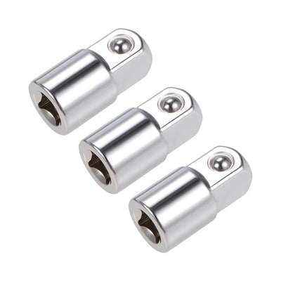 Harfington Uxcell 3 Pcs 1/4 Inch Drive (F) x 3/8 Inch (M) Socket Adapter, Female to Male