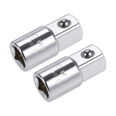Harfington Uxcell 2 Pcs 3/8 Inch Drive (F) x 1/2 Inch (M) Socket Adapter, Female to Male