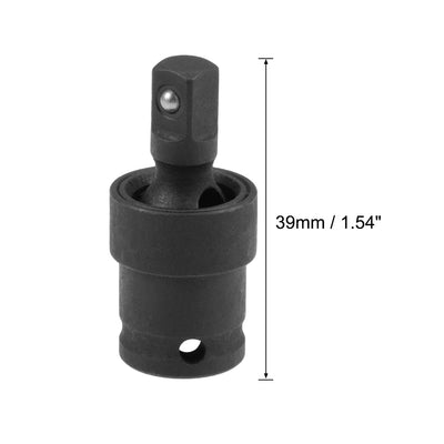Harfington Uxcell 1/4 Inch Drive Universal Joint Impact Socket, Cr-V