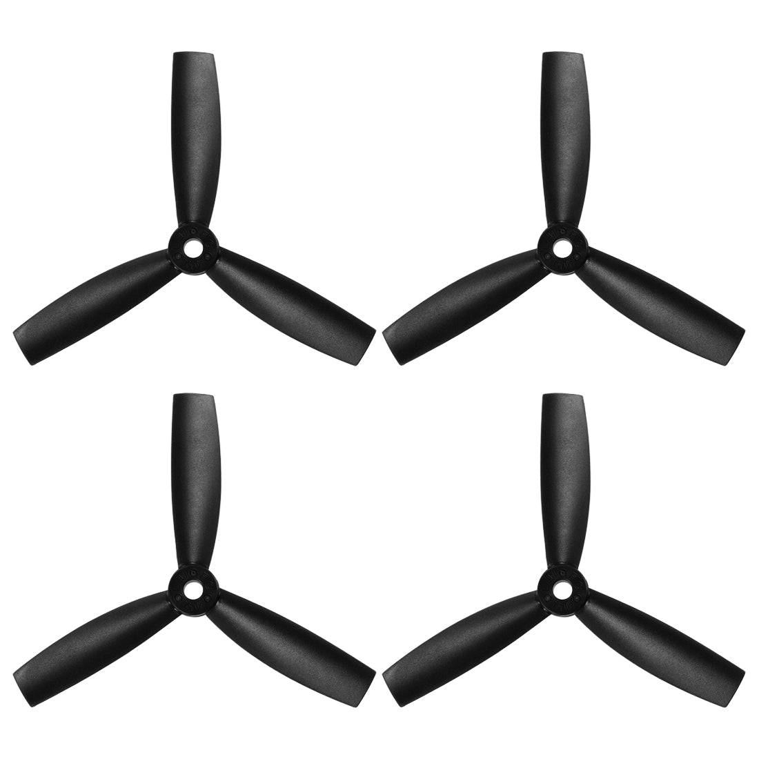uxcell Uxcell RC Propellers 4045 4x4.5 Inch CW CCW 3-Vane for Quadcopter Multirotor Black 2 Pairs