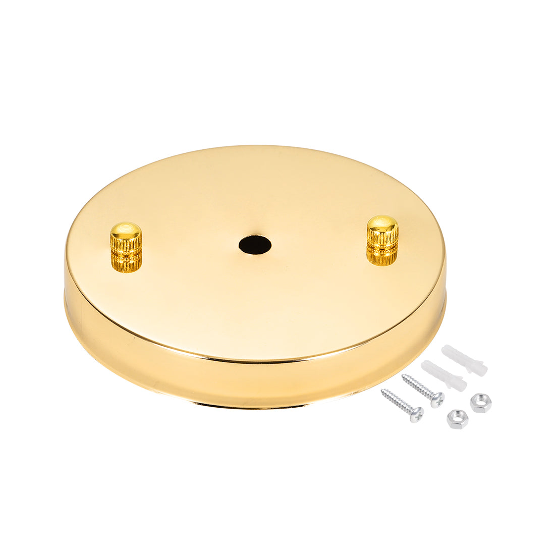 Uxcell Uxcell Retro Light Canopy Kit Pendant Lighting Ceiling Plate 120mm 4.7Inch Gold Bronze