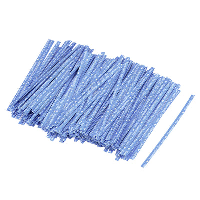 Harfington Uxcell Long Strong Twist Ties 3.15 Inch Quality  Closure for Tying Gift Bags Art Craft Ties Manage Cords Bule 1000pcs