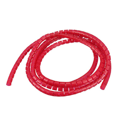 Harfington Uxcell Cable Management Sleeve Wire Wrap Cord Organizer 7mm x 8mm 2 Meters Length Red