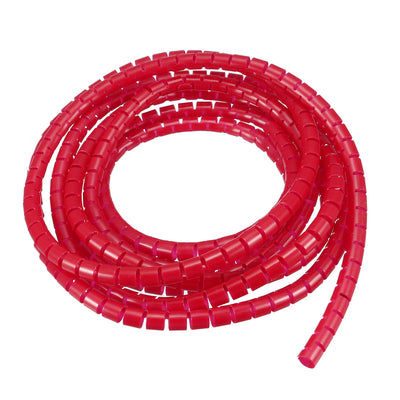 Harfington Uxcell Cable Management Sleeve Wire Wrap Cord Organizer 7mm x 8mm 3 Meters Length Red
