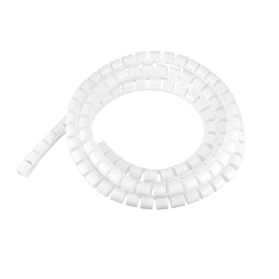 Harfington Uxcell Cable Management Sleeve Wire Wrap Cord Organizer 13mmx15mm 3 Meters Long White