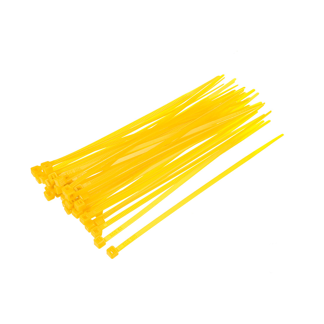 uxcell Uxcell Cable Zip Ties 150mmx3.6mm Self-Locking Nylon Tie Wraps Yellow 60pcs