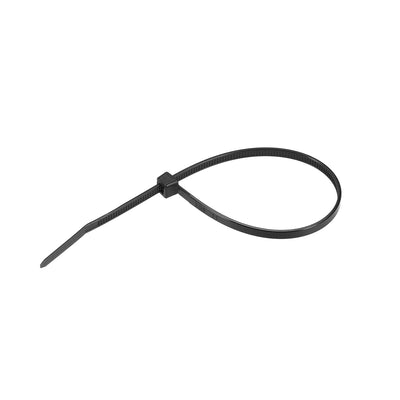 Harfington Uxcell Cable Zip Ties 200mmx4mm Self-Locking Nylon Tie Wraps Black 150pcs