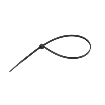 Harfington Uxcell Cable Zip Ties 250mmx4mm Self-Locking Nylon Tie Wraps Black 40pcs