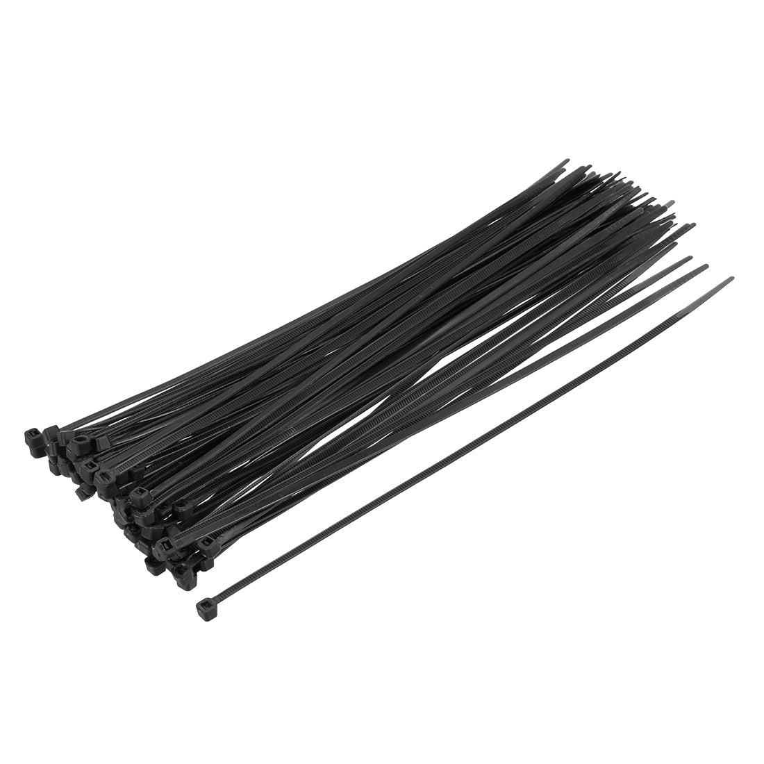 uxcell Uxcell Cable Zip Ties 250mmx4mm Self-Locking Nylon Tie Wraps Black 40pcs