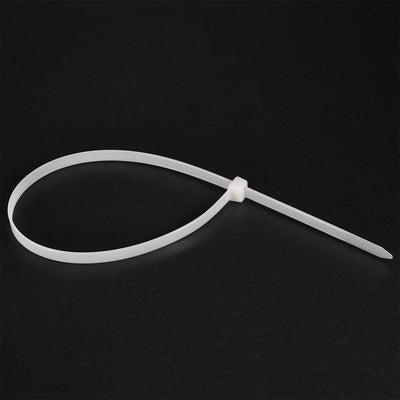 Harfington Uxcell Cable Zip Ties 300mmx4mm Self-Locking Nylon Tie Wraps White 60pcs